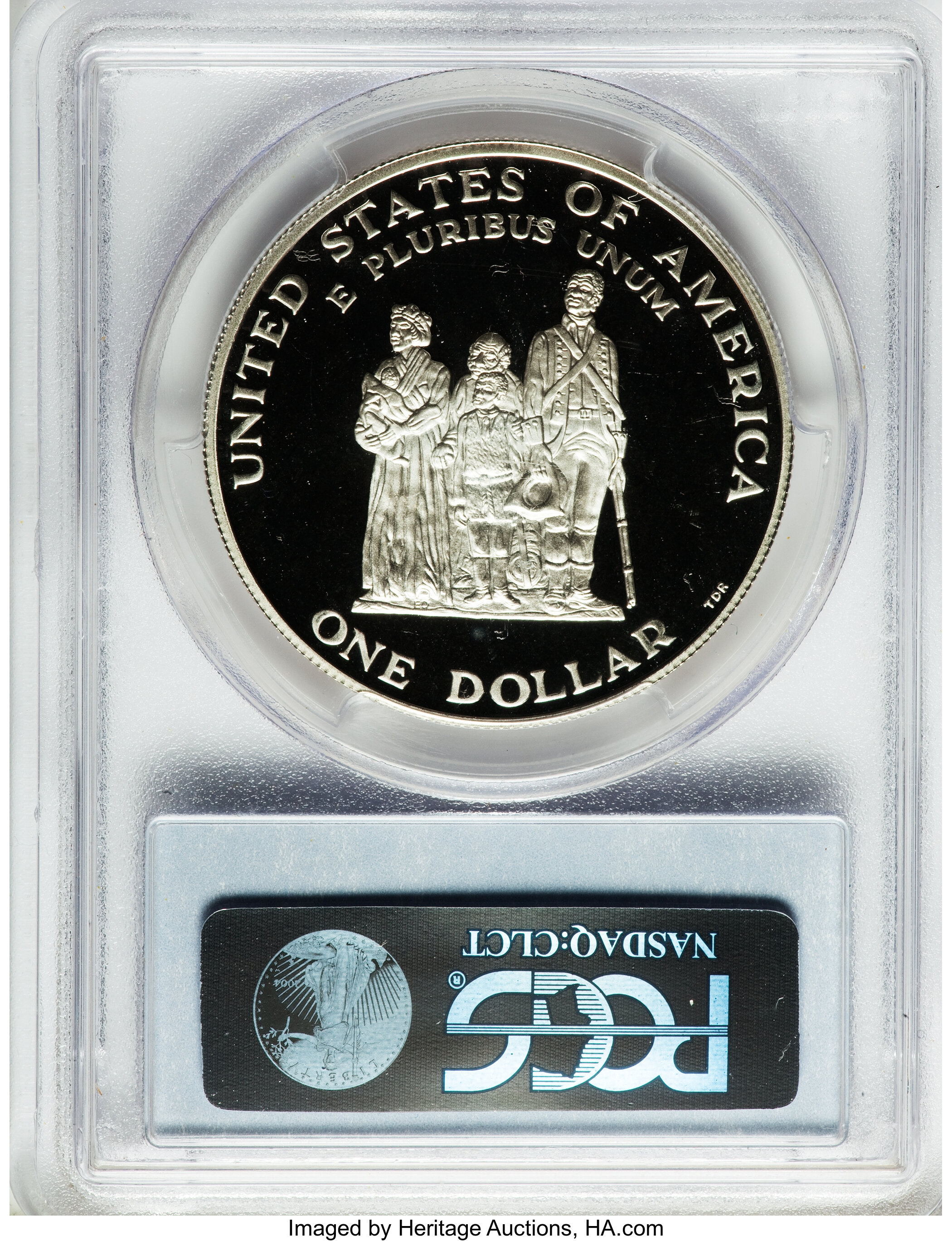 1998-S S$1 Black Revolutionary War Patriots, Crispus Attucks PR DCAM PR68 DCAM thumbnail 2