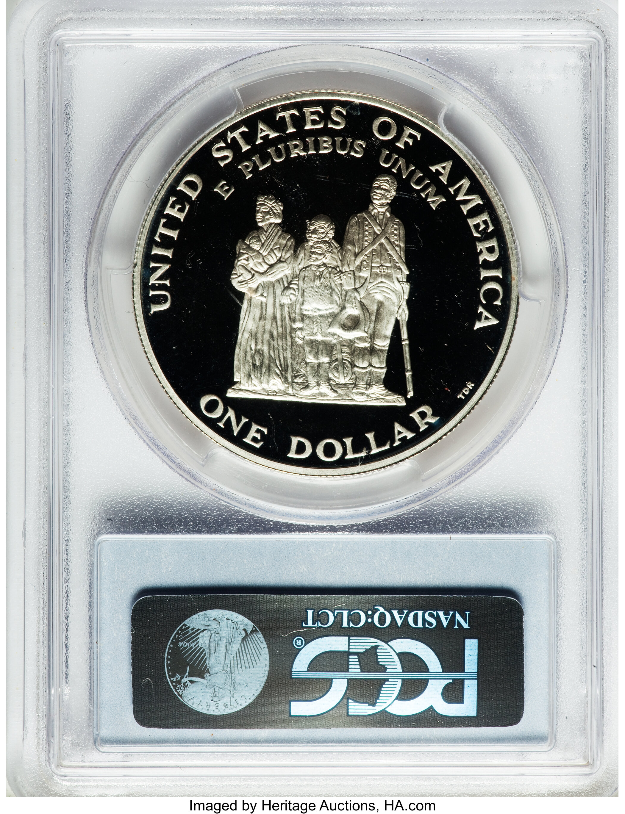 1998-S S$1 Black Revolutionary War Patriots, Crispus Attucks PR DCAM PR68 DCAM thumbnail 3