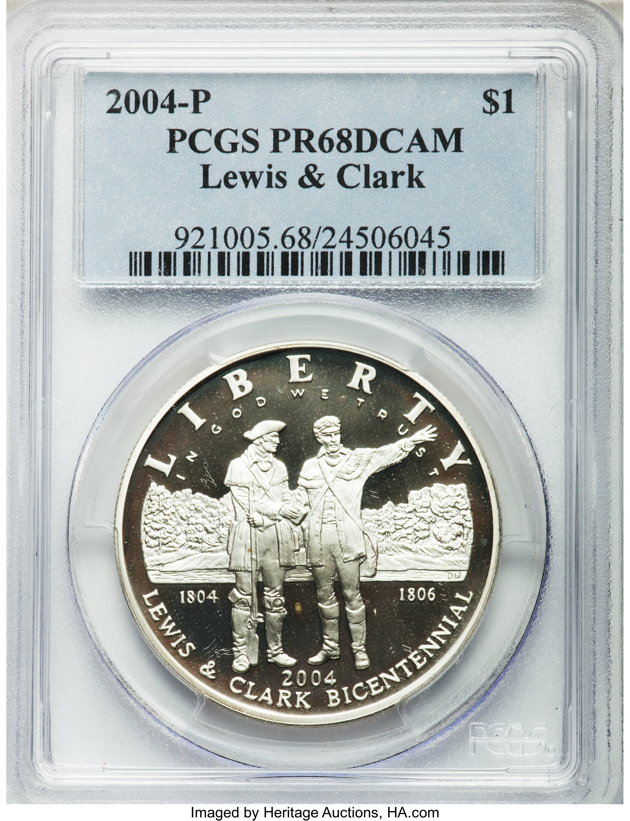 C*送様 1988年製 Lawlee O’Connor 刻印ビスクドール 38c 2004 P Lewis and Clark Bicentennial Silver dollar PR Values