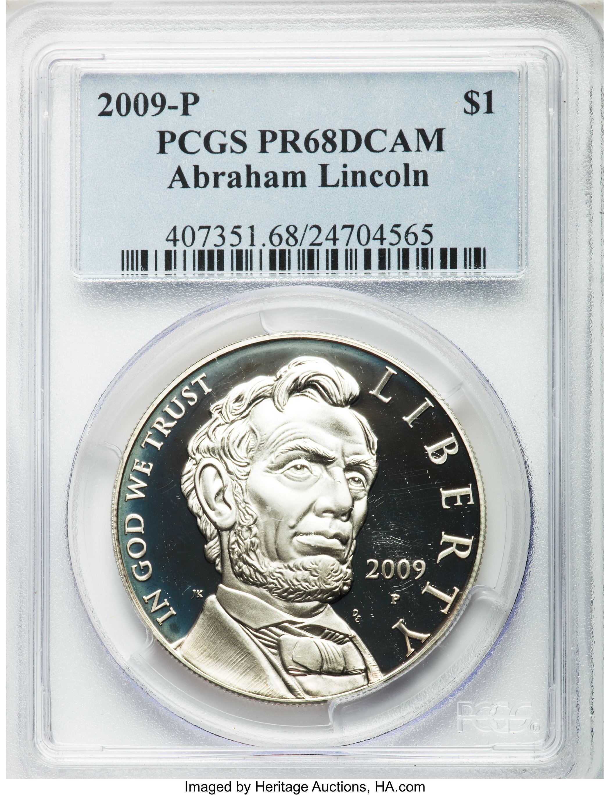 2009-P S$1 Abraham Lincoln Bicentennial PR DCAM PR66 DCAM thumbnail 16
