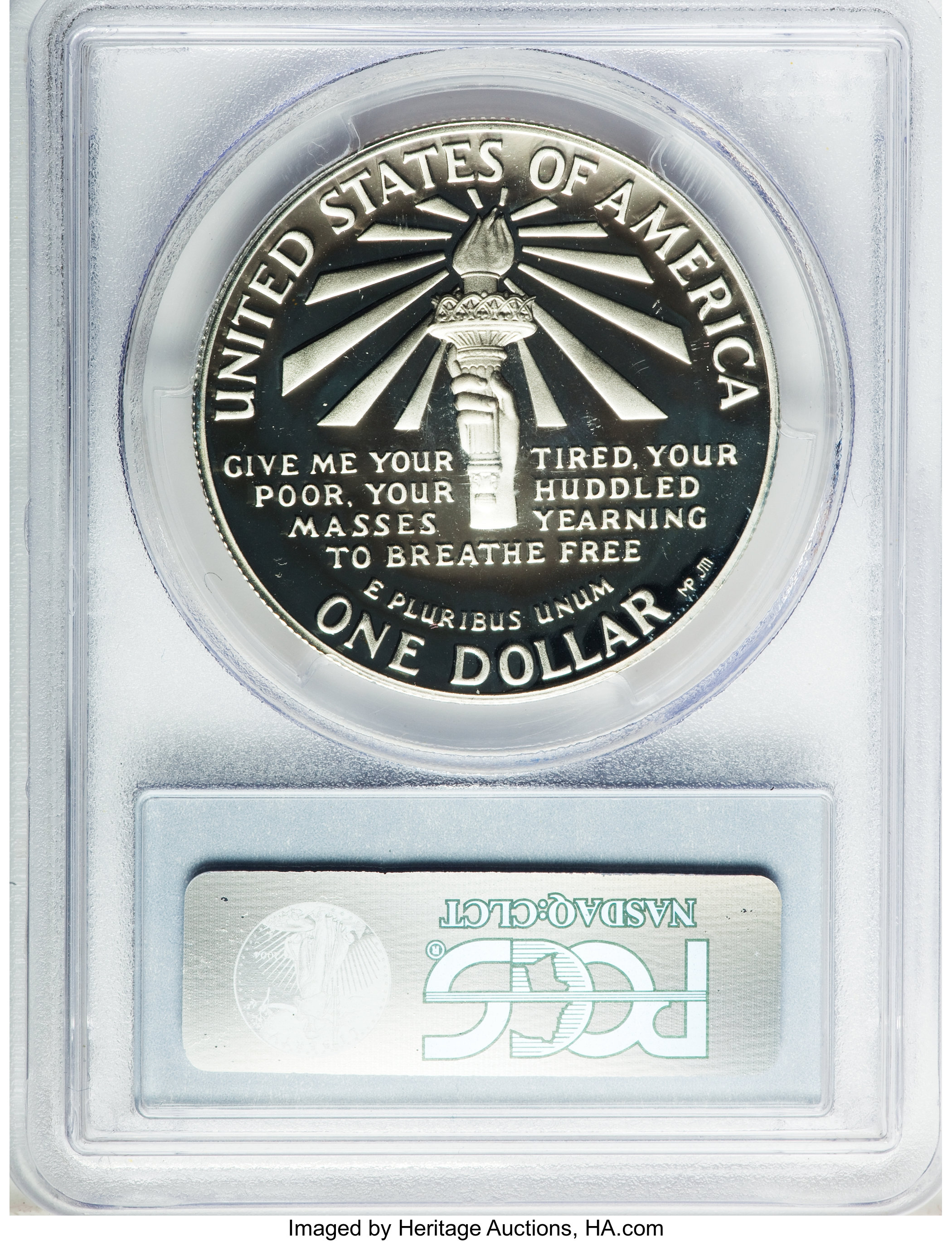 1986 S Statue of Liberty Silver dollar PR Values | Greysheet