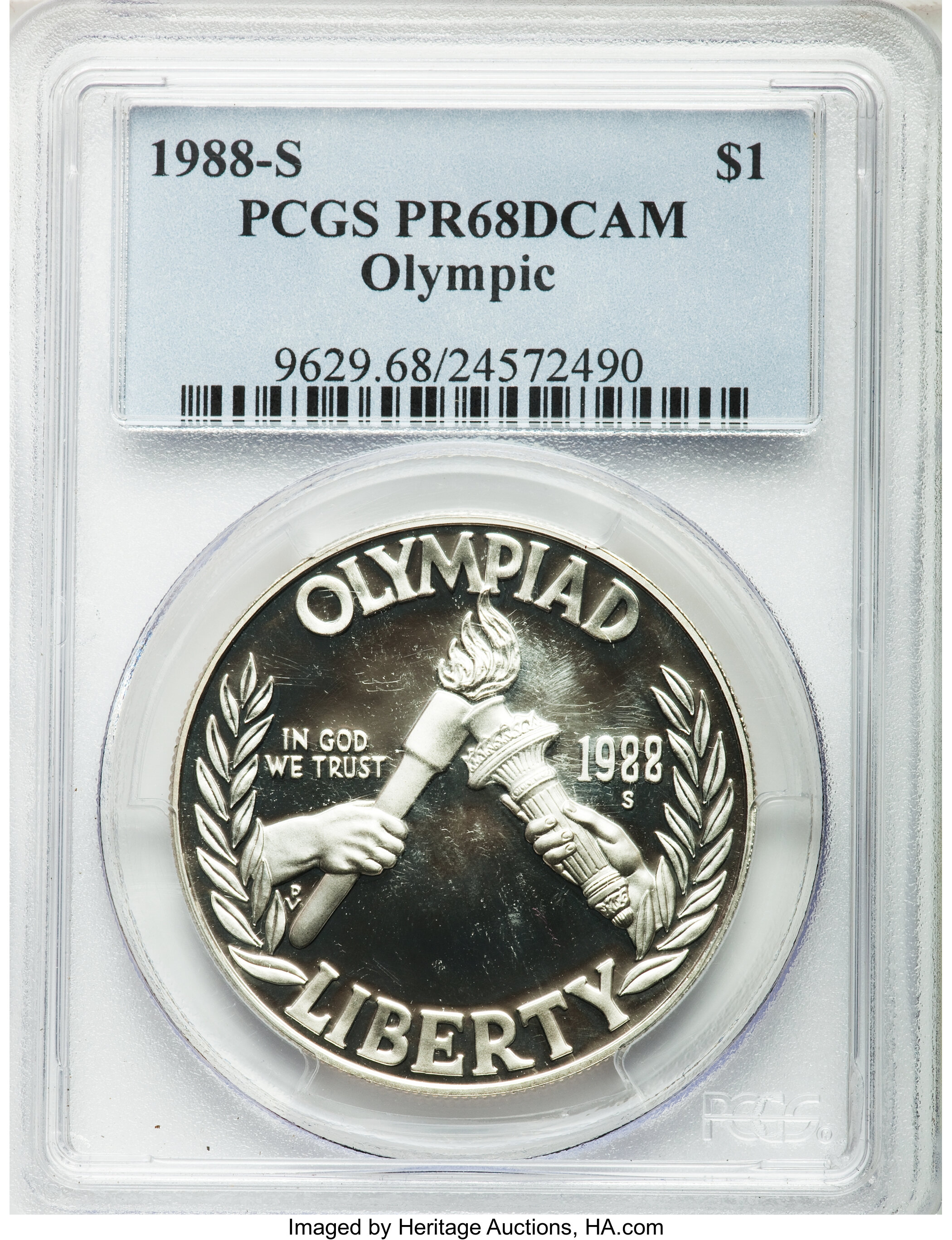 1988-S S$1 Seoul Olympiad PR DCAM PR68 DCAM thumbnail 8