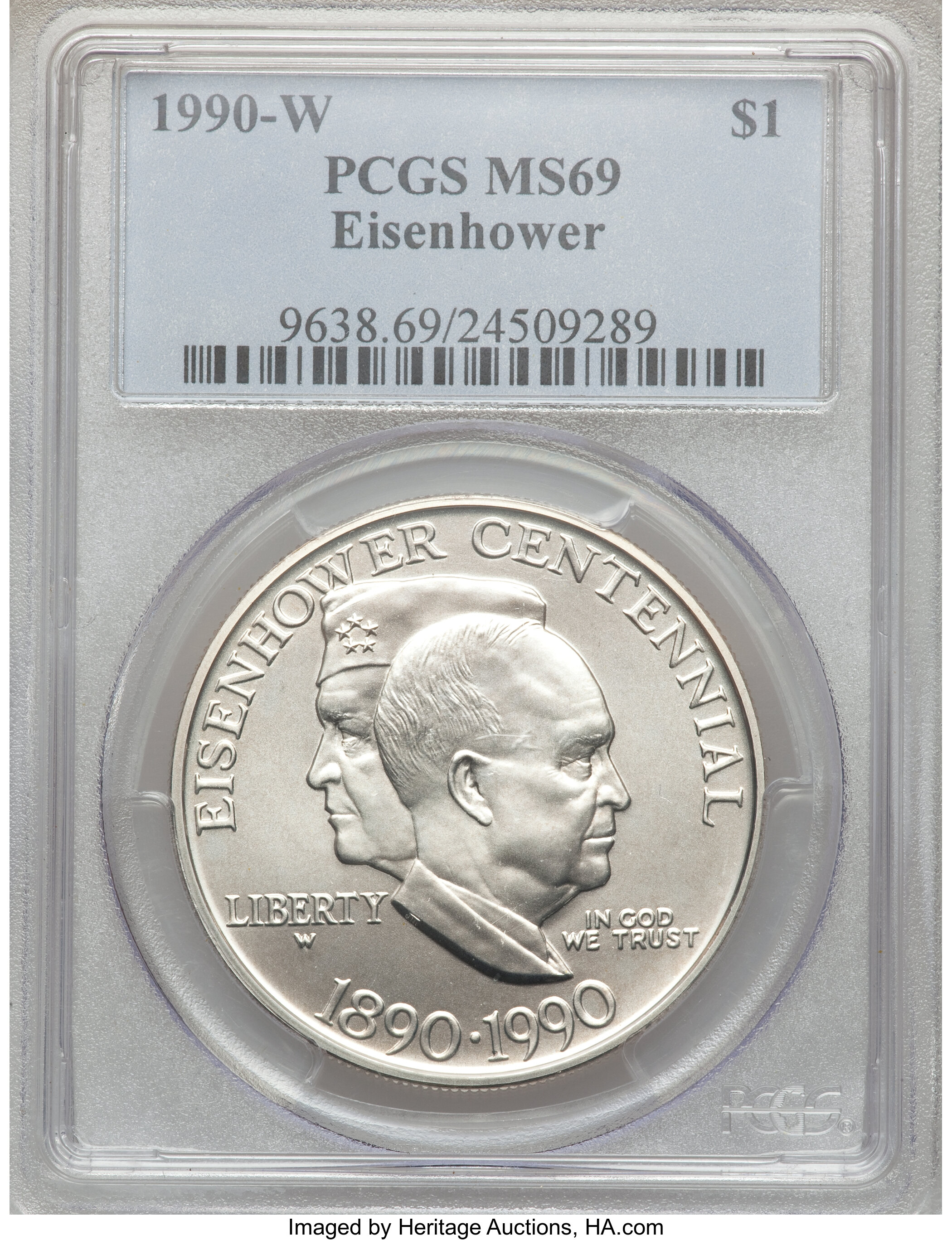 1990-W S$1 Eisenhower Centennial MS64 thumbnail 26