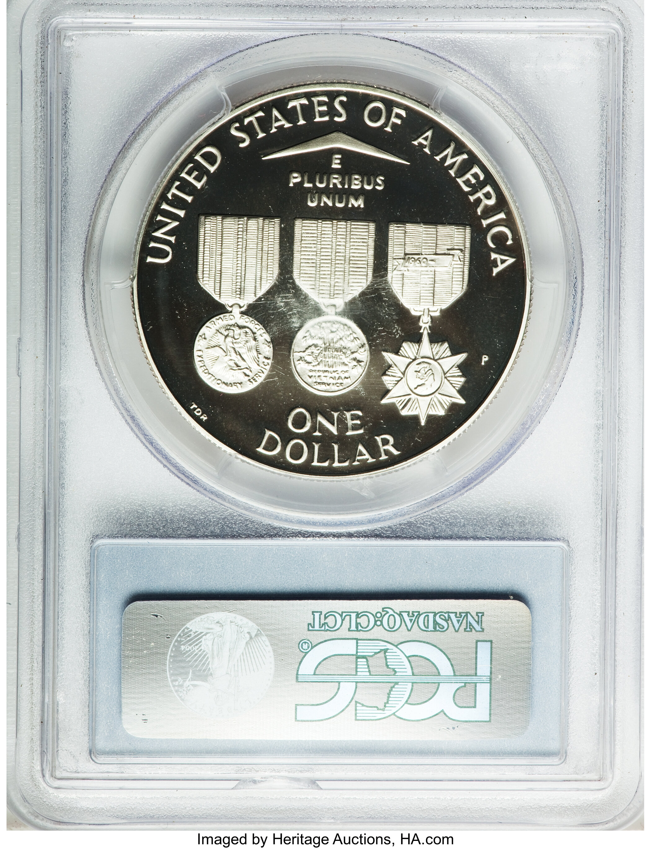 1994-P S$1 Vietnam Veterans Memorial PR DCAM PR69 DCAM thumbnail 8