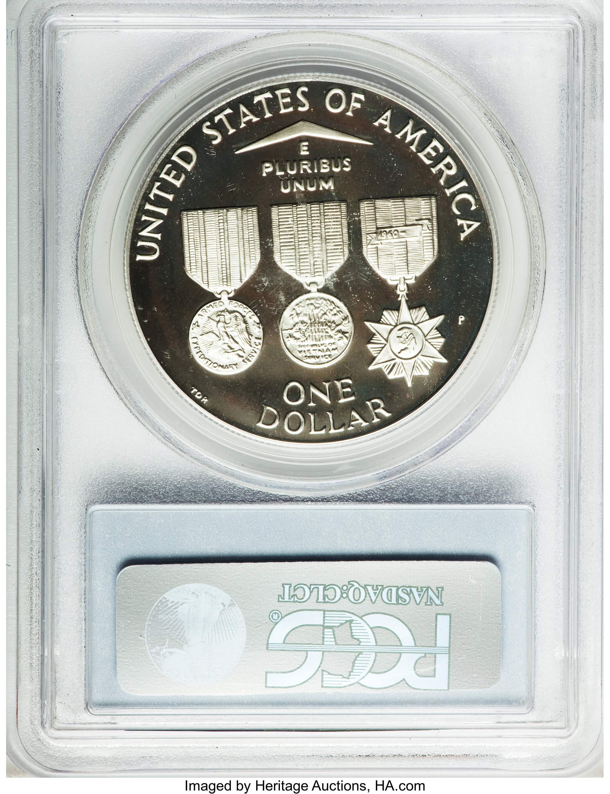 1994-P S$1 Vietnam Veterans Memorial PR DCAM PR69 DCAM thumbnail 9