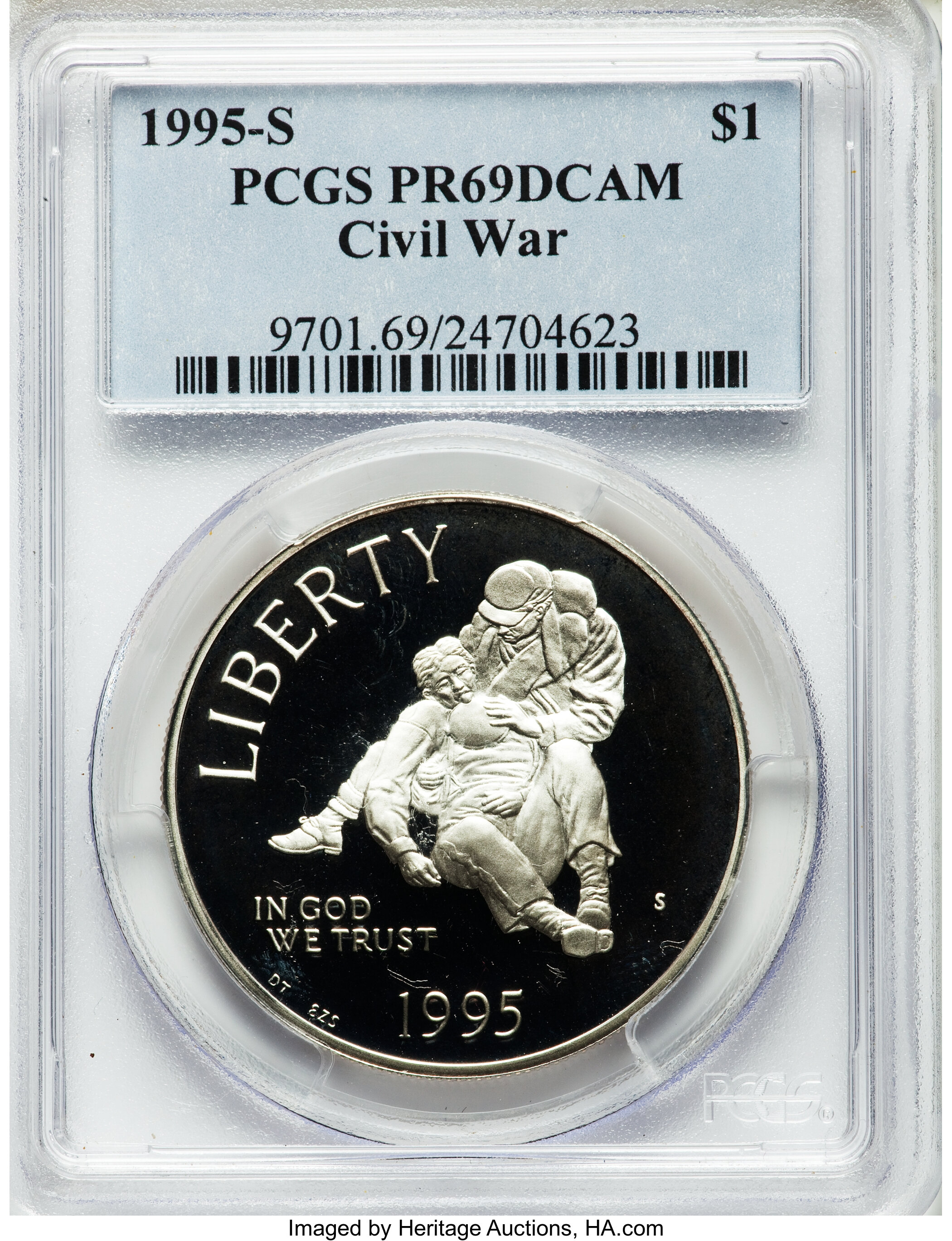 1995-S S$1 Civil War Battlefield Preservation PR DCAM PR69 DCAM thumbnail 6