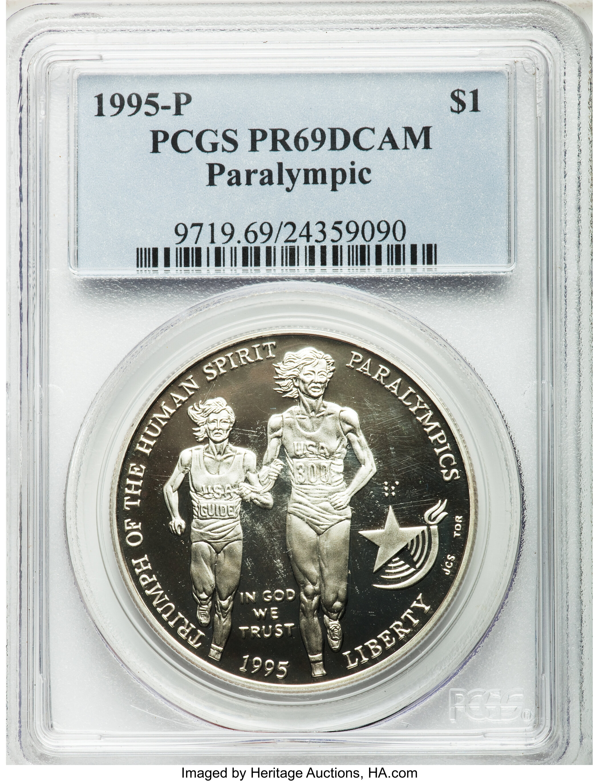 1995-P S$1 Paralympics Blind Runner PR DCAM PR69 DCAM thumbnail 18