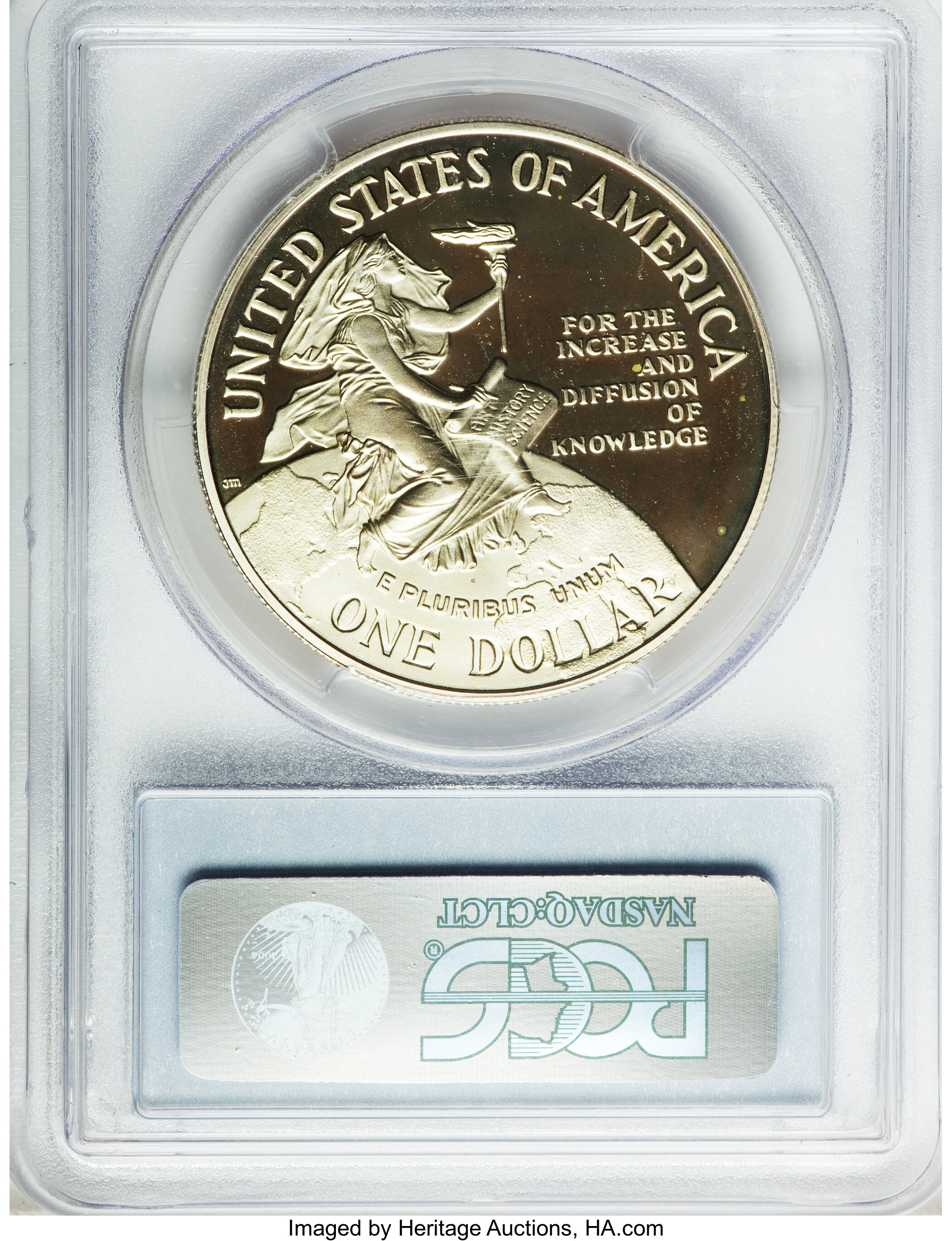 1996-P S$1 Smithsonian Institution 150th Anniversary PR DCAM PR67 DCAM thumbnail 2