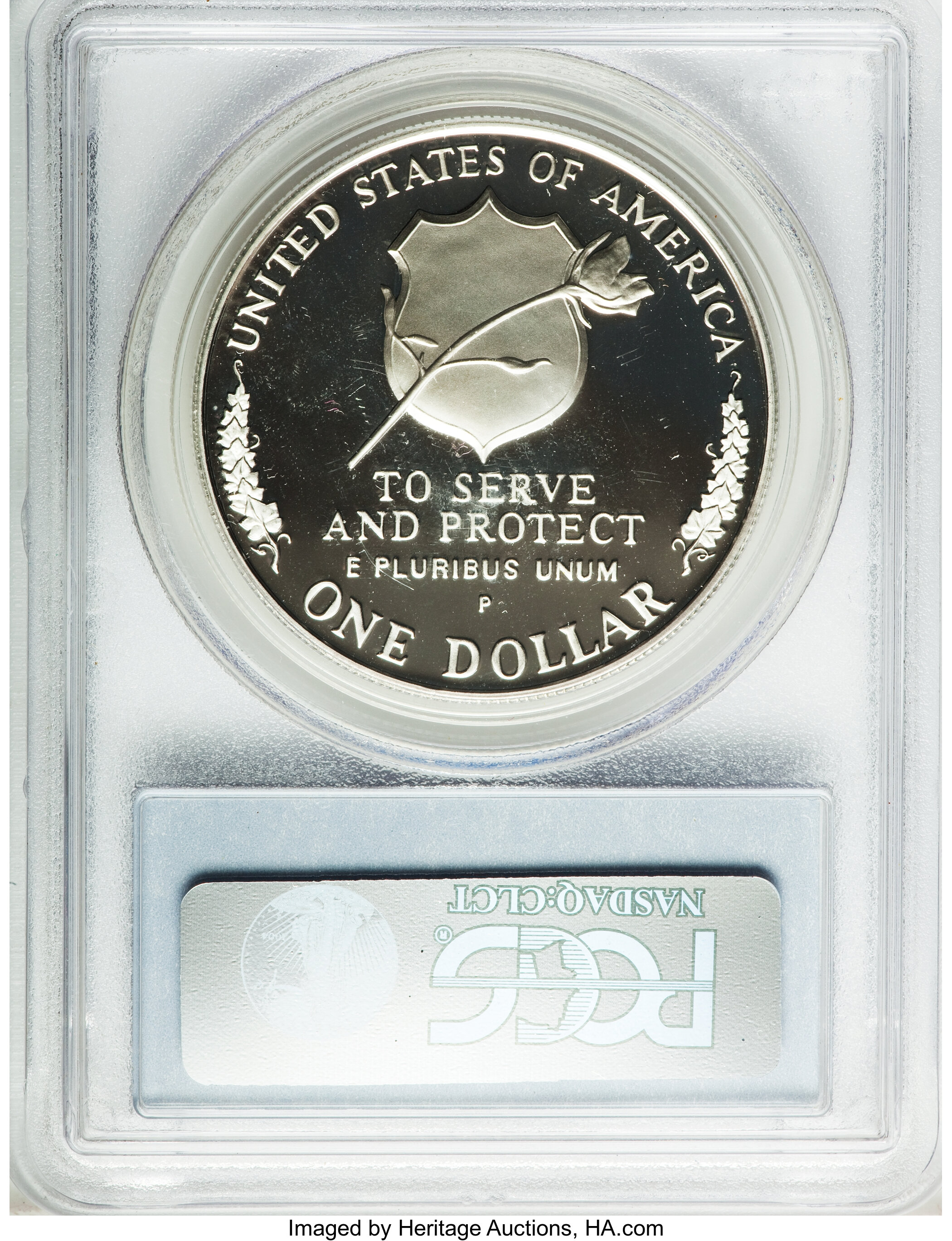 1997-P S$1 National Law Enforcement Officers Memorial PR DCAM PR69 DCAM thumbnail 5