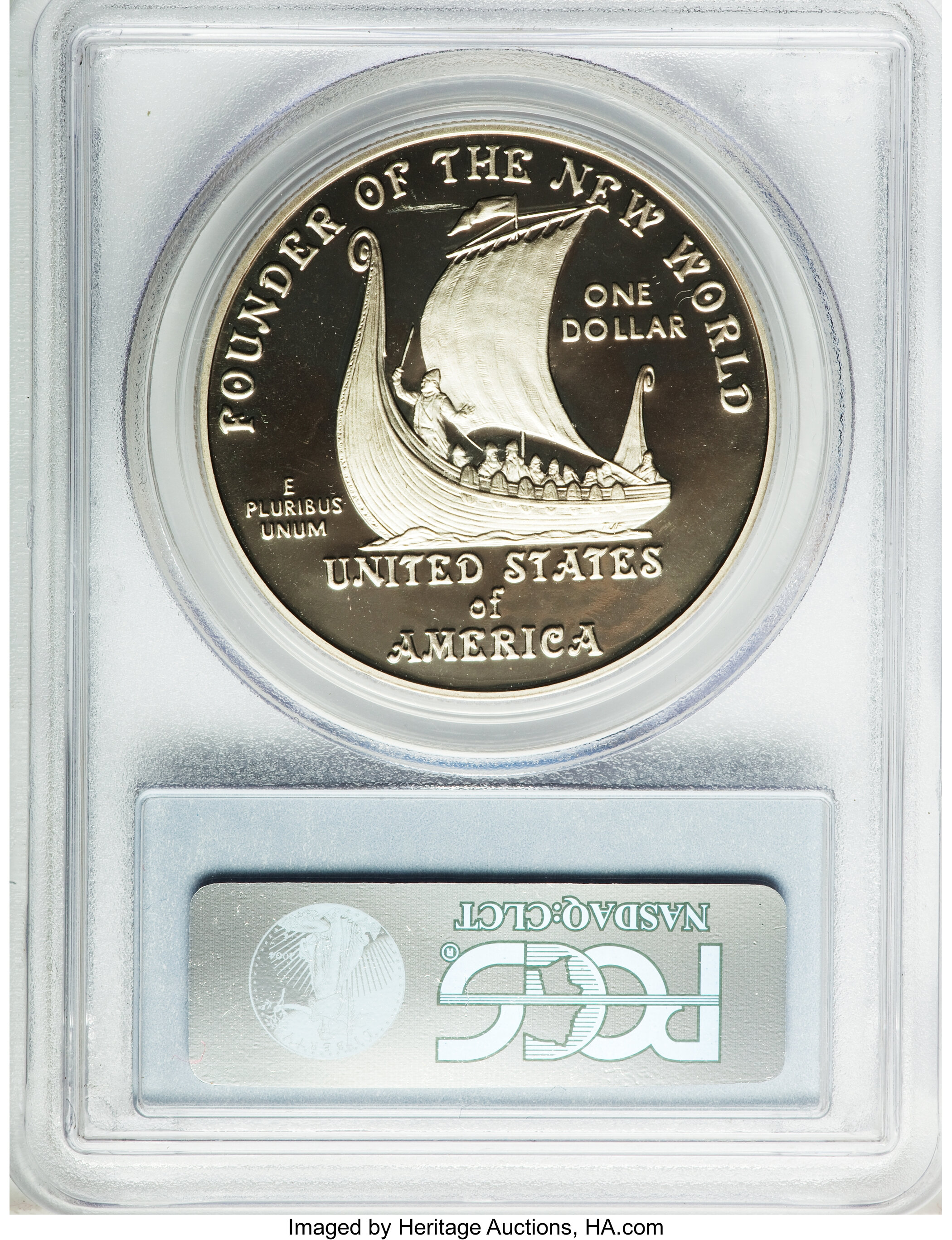 2000-P S$1 Leif Ericson Millennium PR DCAM PR68 DCAM thumbnail 2