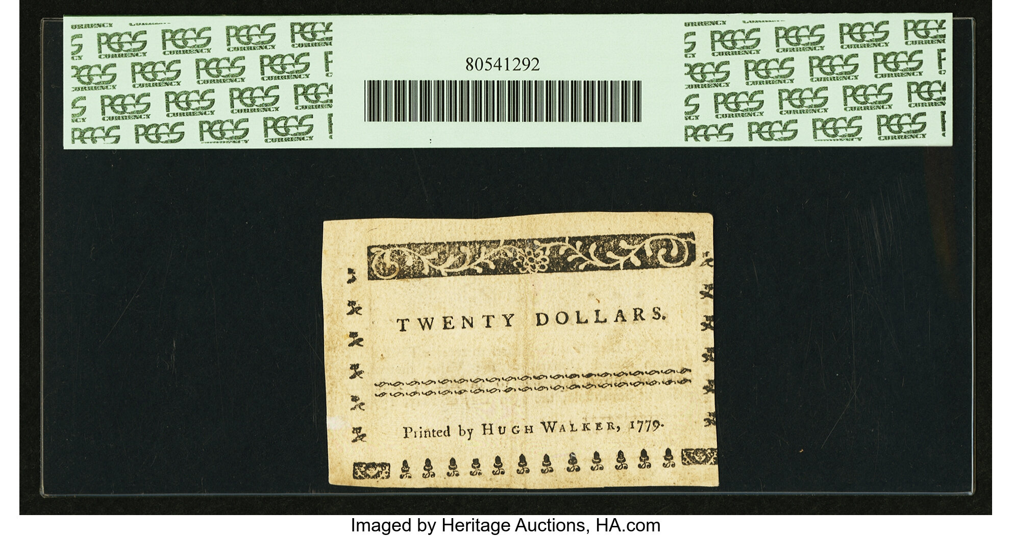 image for: North Carolina May 15, 1779 $20 Peace on Honorable Terms PCGS Choice About New 55....