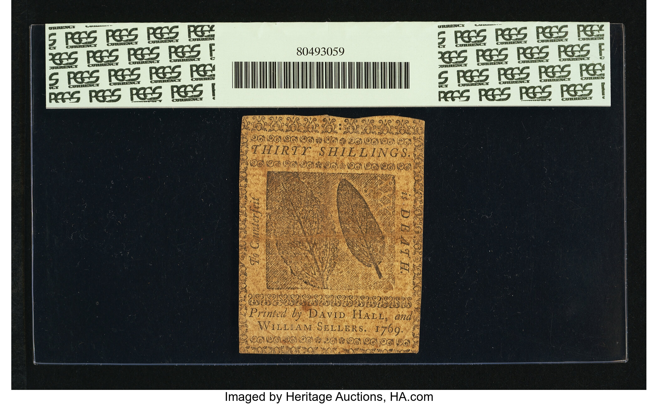 image for: Pennsylvania March 1, 1769 £1 10s PCGS Extremely Fine 40PPQ....