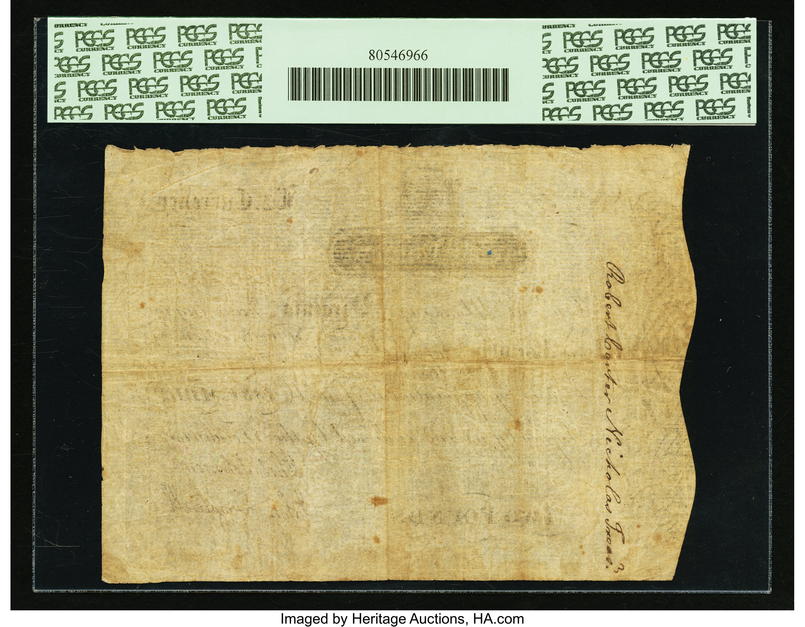 image for: Virginia July 17, 1775 £2 PCGS Very Fine 30....