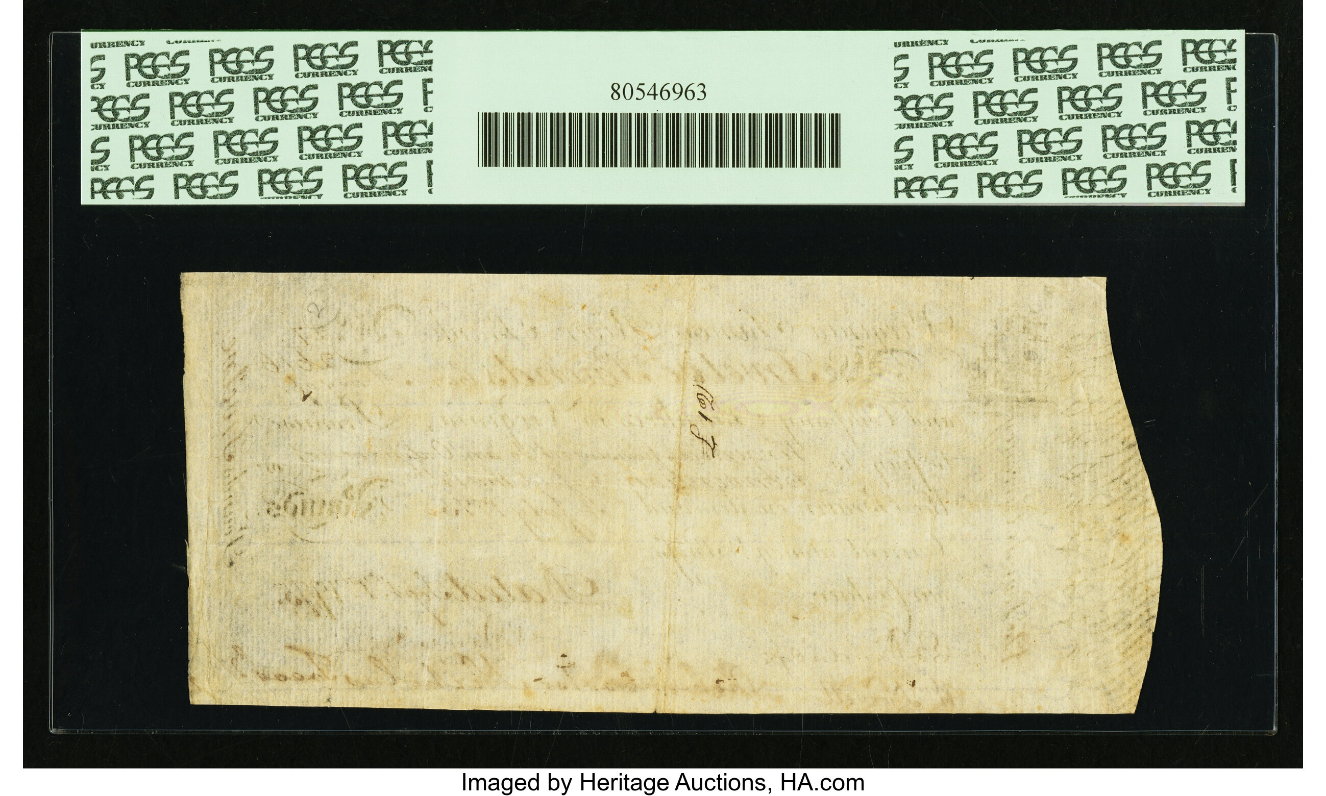 image for: Virginia September 1, 1775 £12 James River Bank Form PCGS Apparent Very Fine 35....