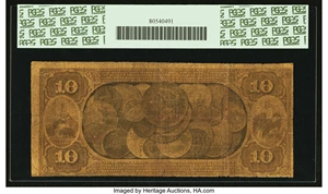 image for: San Francisco, CA - $10 Original National Gold Bank Note Fr. 1142 The First National Gold Bank Ch. # 1741...
