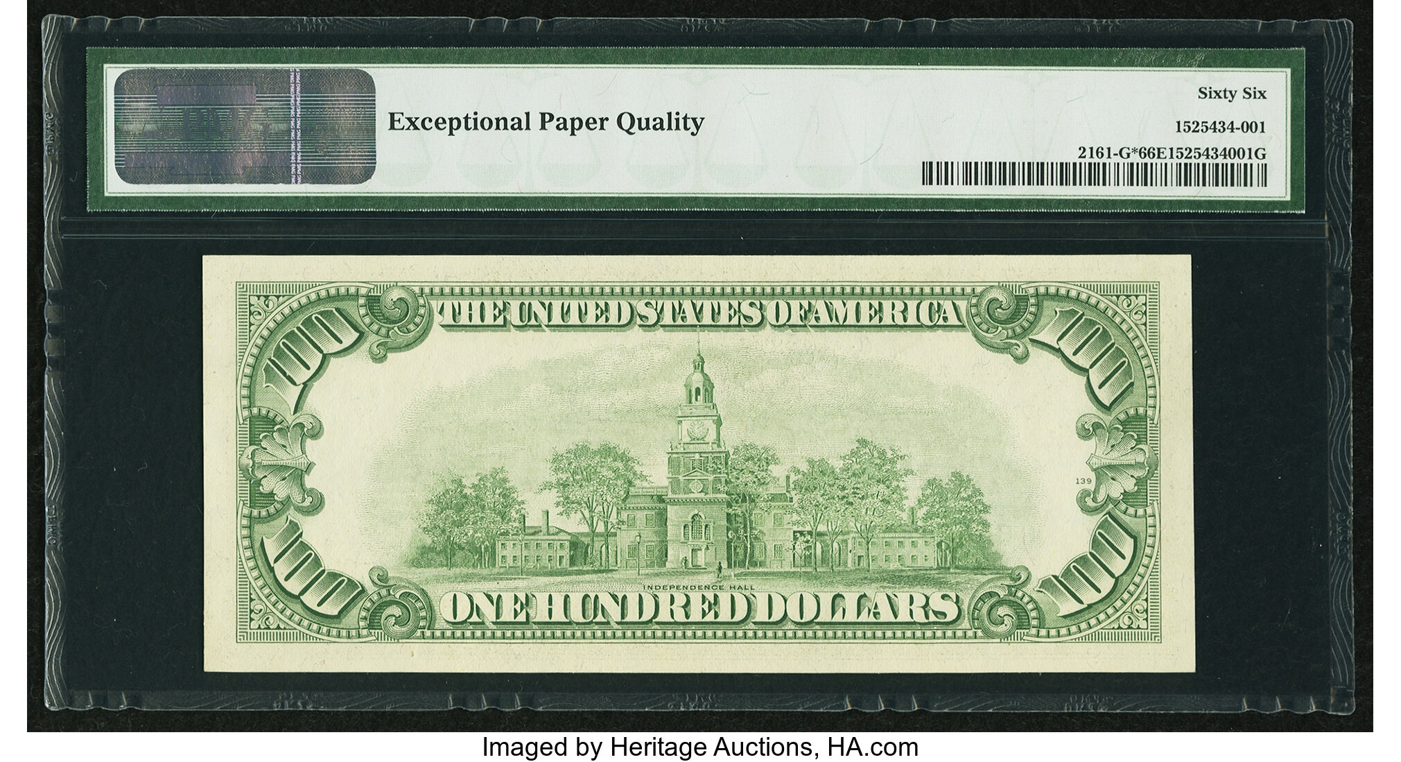 image for: Fr. 2161-G* $100 1950D Federal Reserve Note. PMG Gem Uncirculated 66 EPQ....