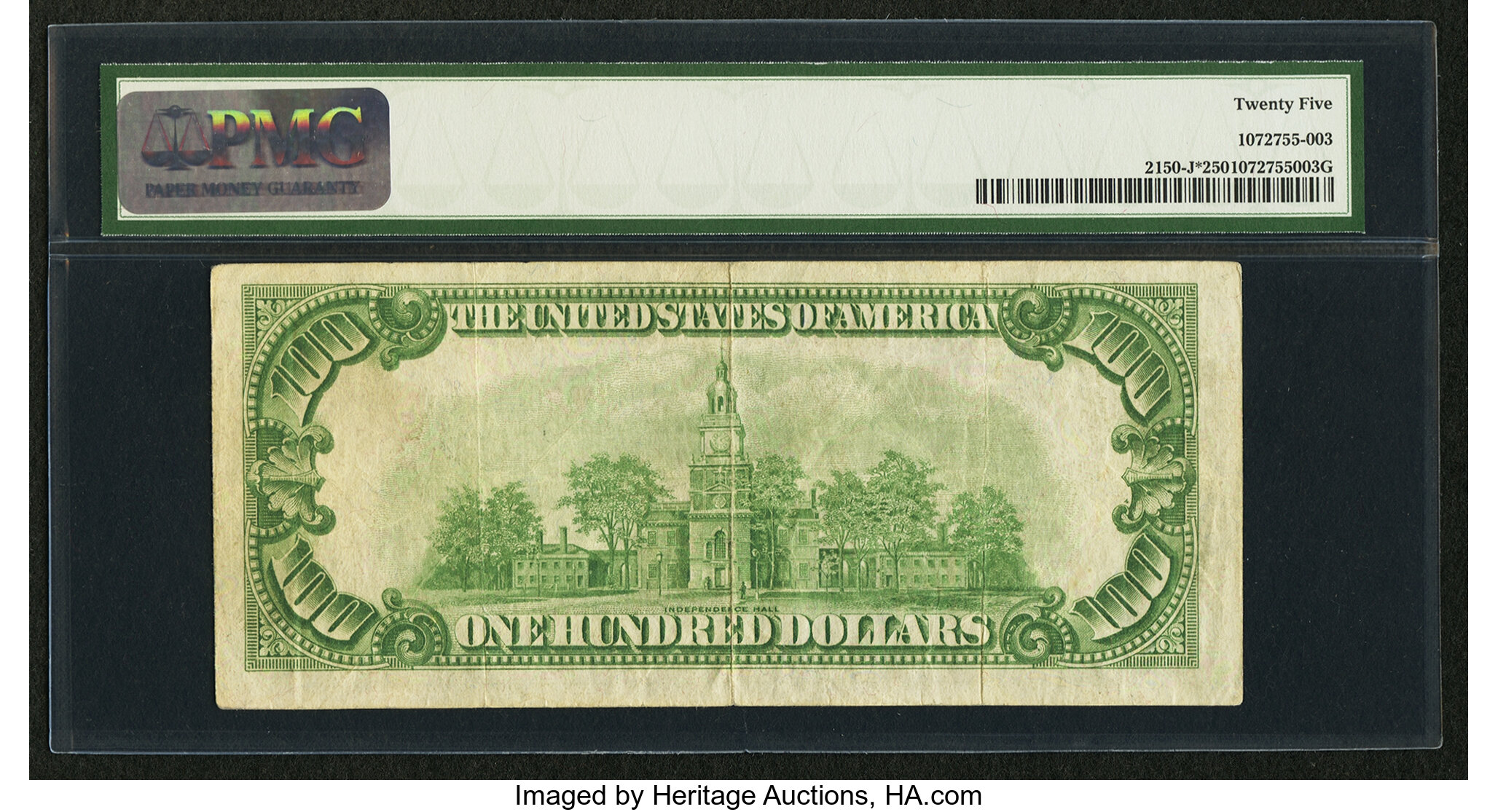 image for: Fr. 2150-J* $100 1928 Federal Reserve Note. PMG Very Fine 25....
