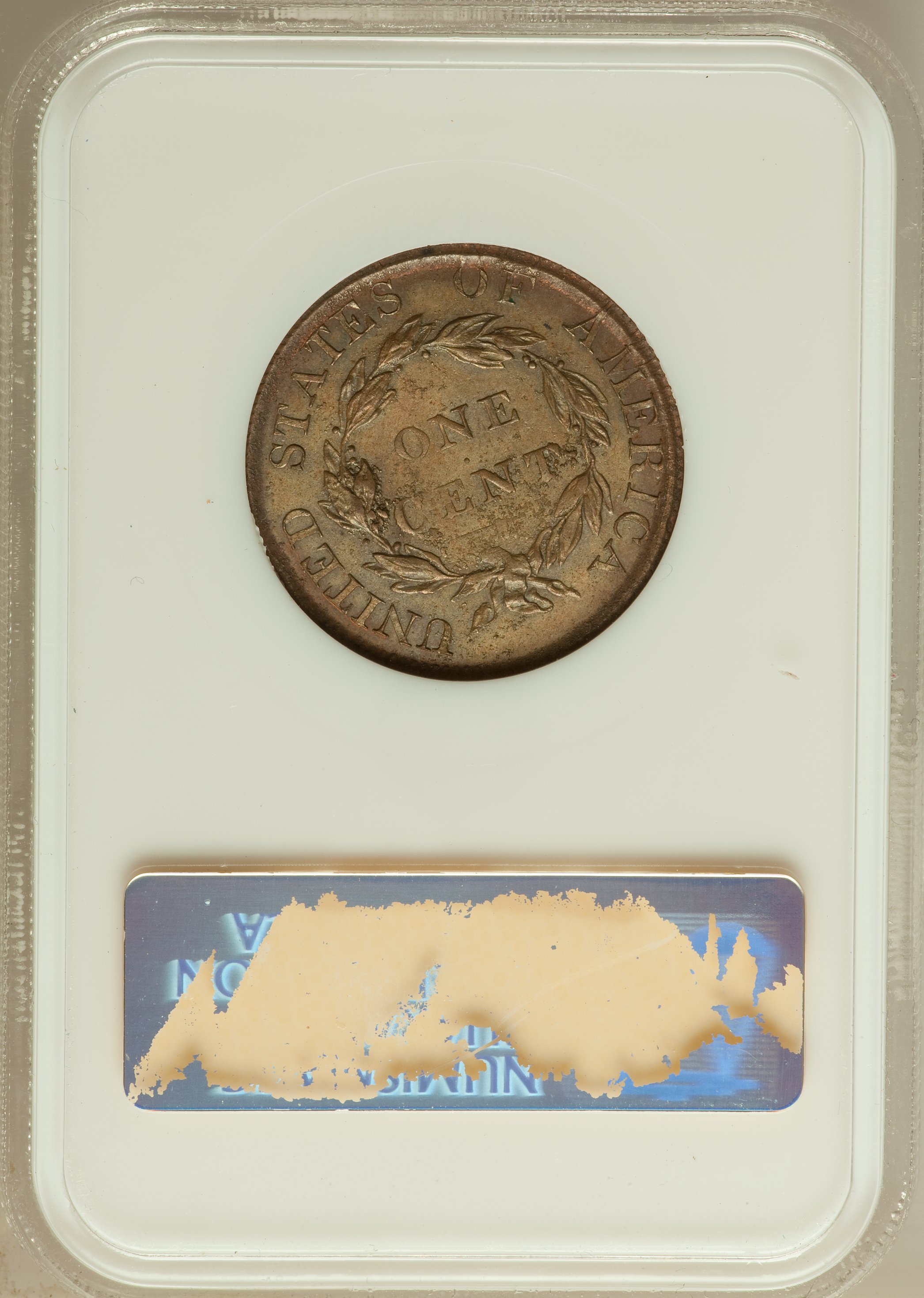 image for: 1823 1C Restrike MS64 Red and Brown NGC....