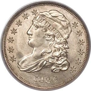 image for: 1836 10C MS67 PCGS. CAC. JR-2, R.2....