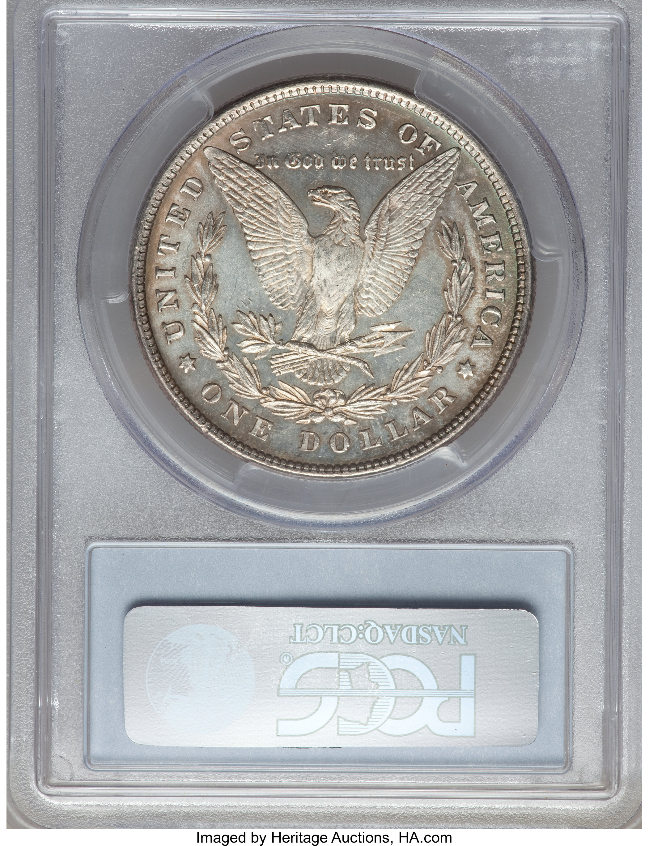image for: 1878 8TF $1 Dot on Ear, VAM-14.6 AU58 PCGS. PCGS Population (2/9). NGC Census: (0/0).From The Parcfeld Collection....