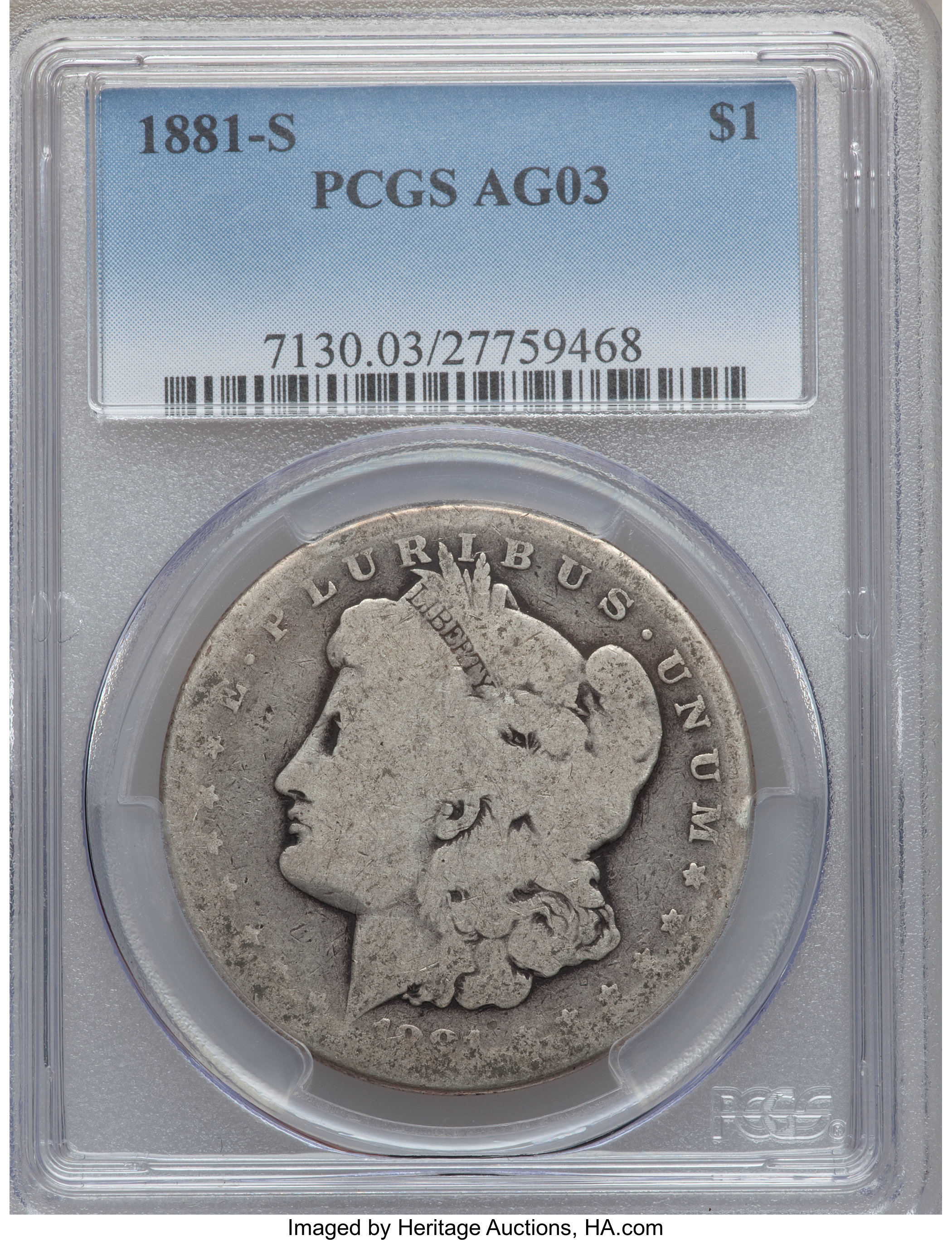 1881-S $1 VG10 thumbnail 4