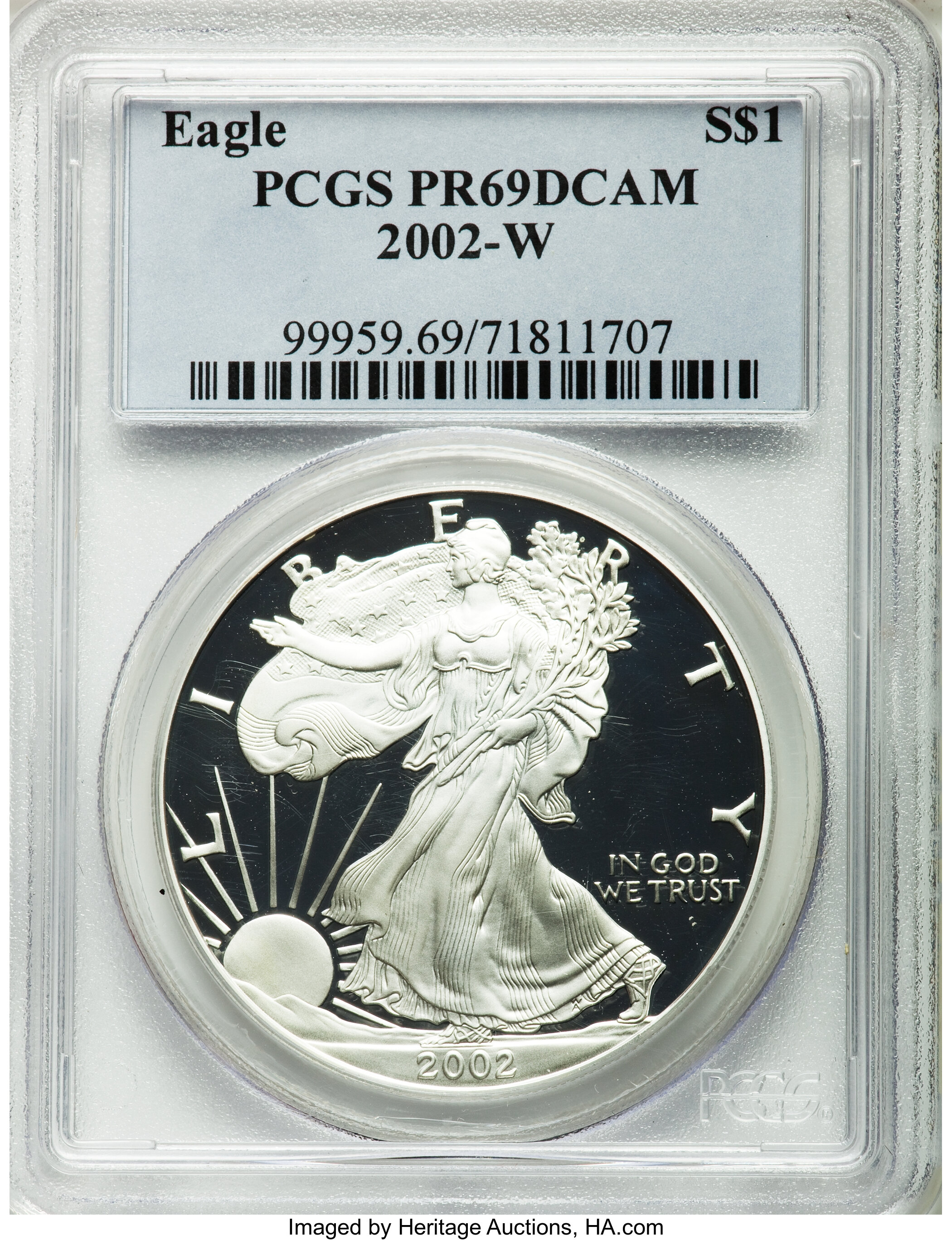 2001-W $1  Silver Eagle PR DCAM PR65 DCAM CAC thumbnail 20