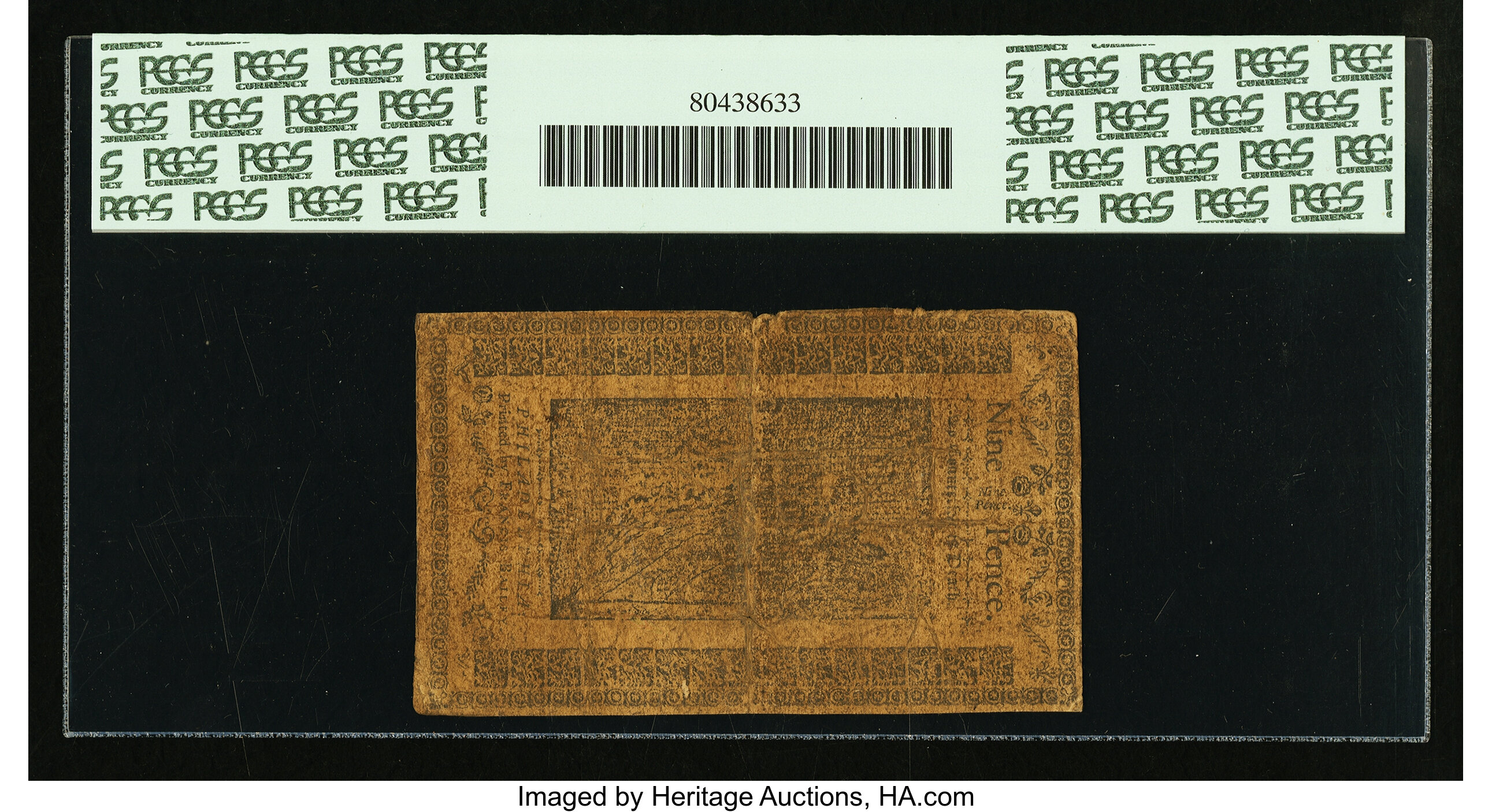 image for: Pennsylvania March 16, 1785 9d PCGS Apparent Very Fine 20....