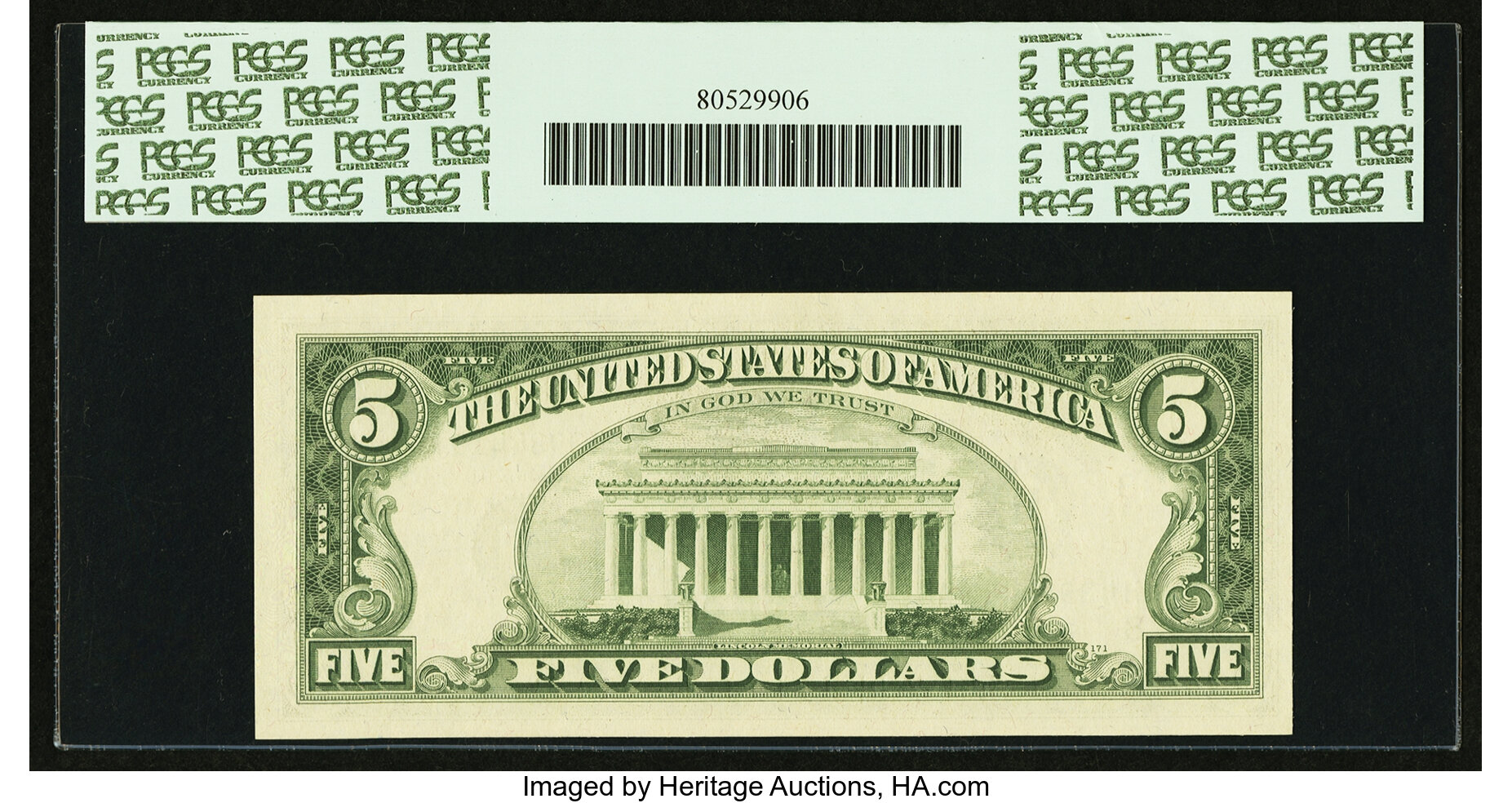 image for: Fr. 1971-H $5 1969B Federal Reserve Note. PCGS Very Choice New 64PPQ....