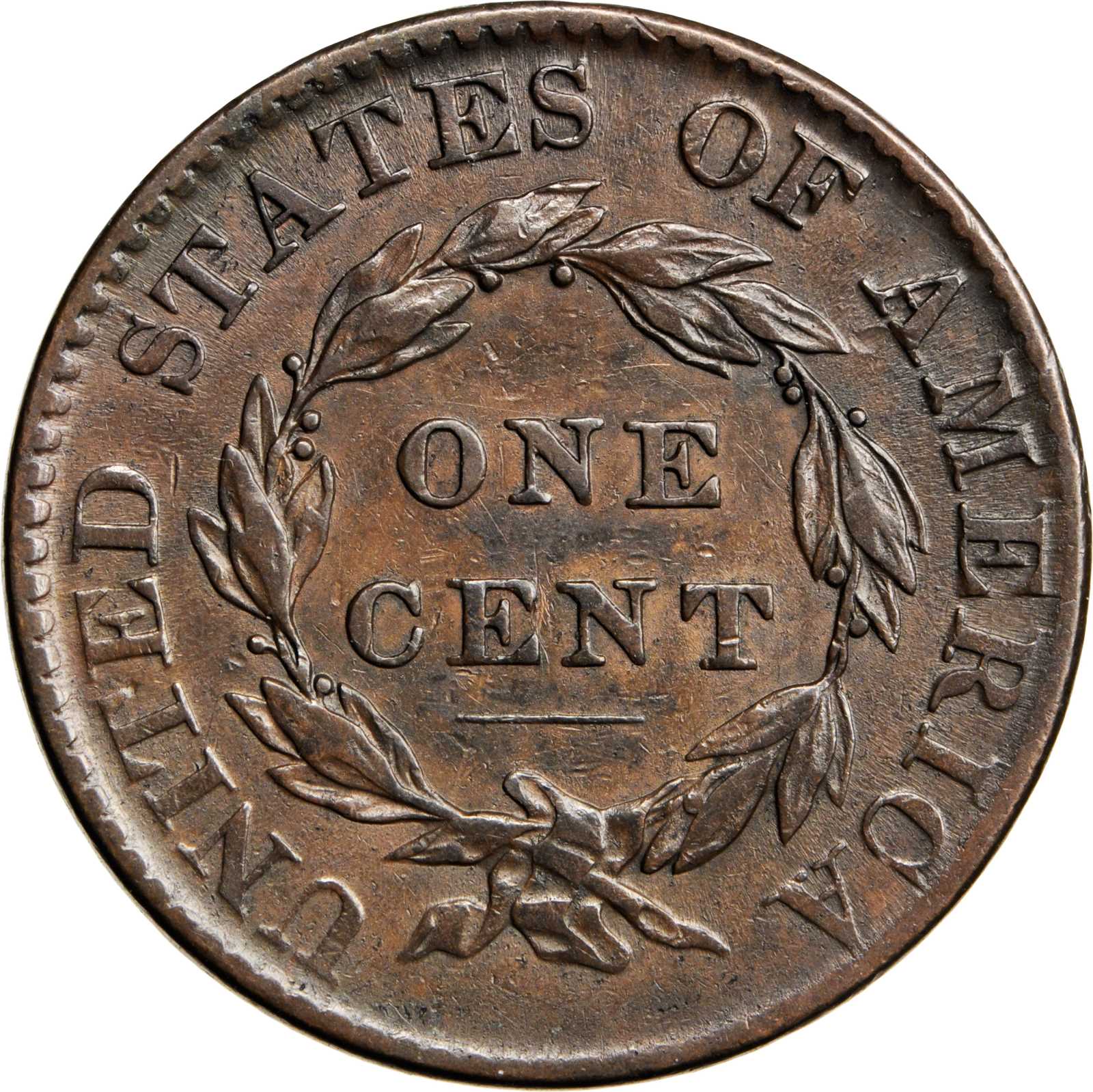 image for: 1824 Matron Head Cent. N-3. Rarity-2. VF-35 (PCGS).