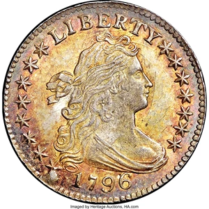 image for: 1796 10C MS66+ NGC. CAC. JR-1, R.1....