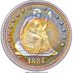 image for: 1884 25C PR69 ★ Cameo NGC....