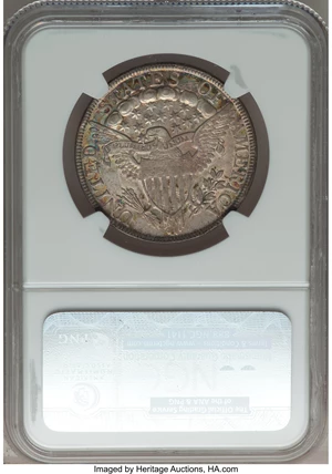 image for: 1803 50C Small 3 AU58 NGC. CAC. O-104, R.3....