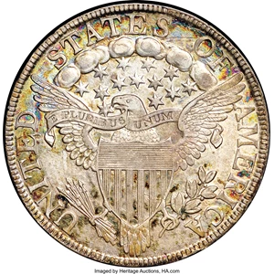 image for: 1803 50C Small 3 AU58 NGC. CAC. O-104, R.3....