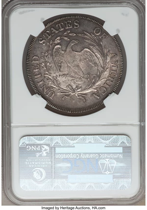 image for: 1797 $1 10x6 Stars, Large Letters MS64+ NGC. CAC. B-3, BB-71, R.3....