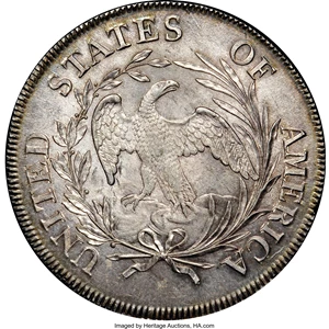 image for: 1797 $1 10x6 Stars, Large Letters MS64+ NGC. CAC. B-3, BB-71, R.3....