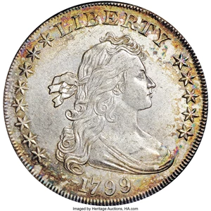 image for: 1799 $1 8x5 Stars MS61 NGC. B-23, BB-159, R.2....