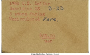 image for: 1799 $1 8x5 Stars MS61 NGC. B-23, BB-159, R.2....