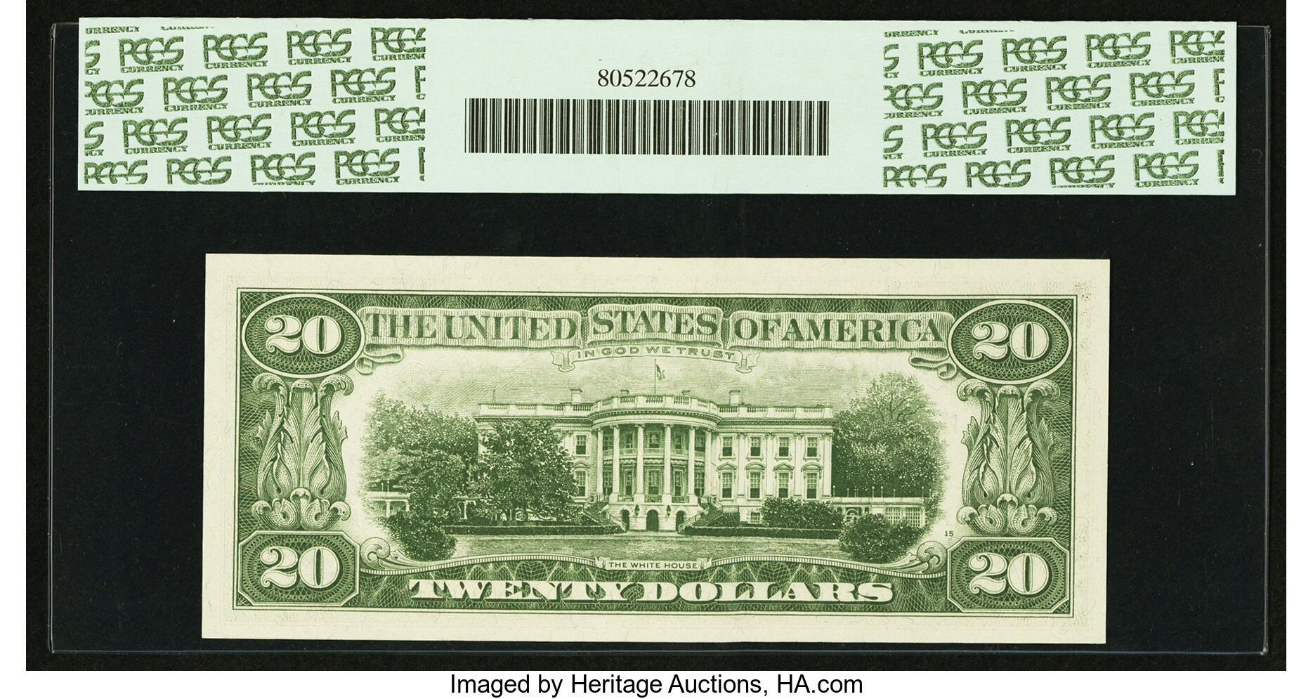 image for: Fr. 2066-B* $20 1963A Federal Reserve Note. PCGS Gem New 65PPQ....
