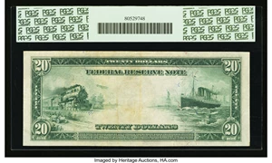 image for: Fr. 1009 $20 1914 Federal Reserve Note PCGS Very Fine 30....