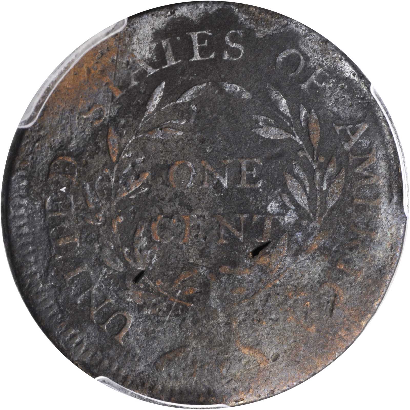 image for: 1796 Liberty Cap Cent. S-85. Rarity-5+. VG Details--Environmental Damage (PCGS).