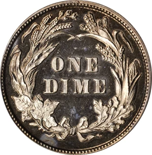 image for: 1899 Barber Dime. Proof-65 Deep Cameo (PCGS). CAC. Secure Holder.