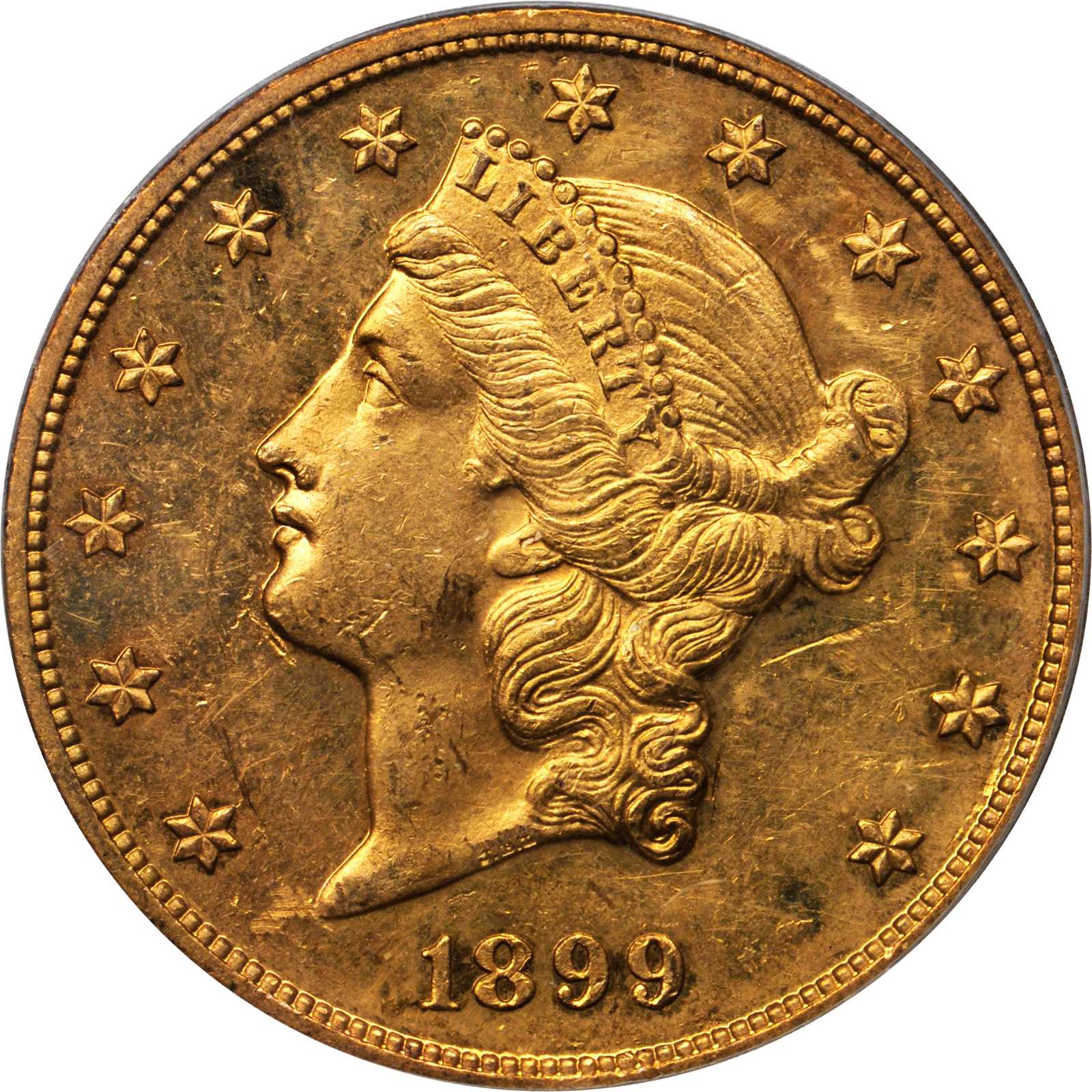 image for: 1899 Liberty Double Eagle. Proof-61 (PCGS).