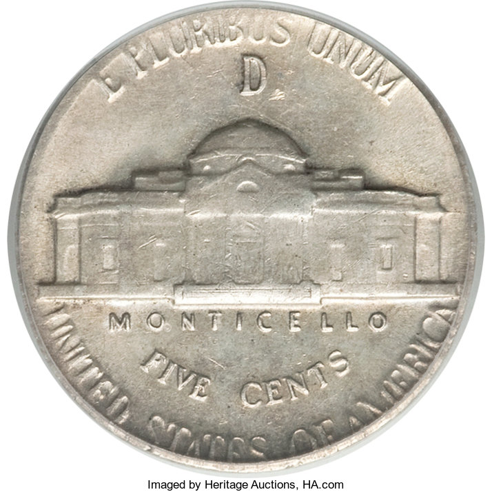 1943-D 5c Silver F15 thumbnail 6