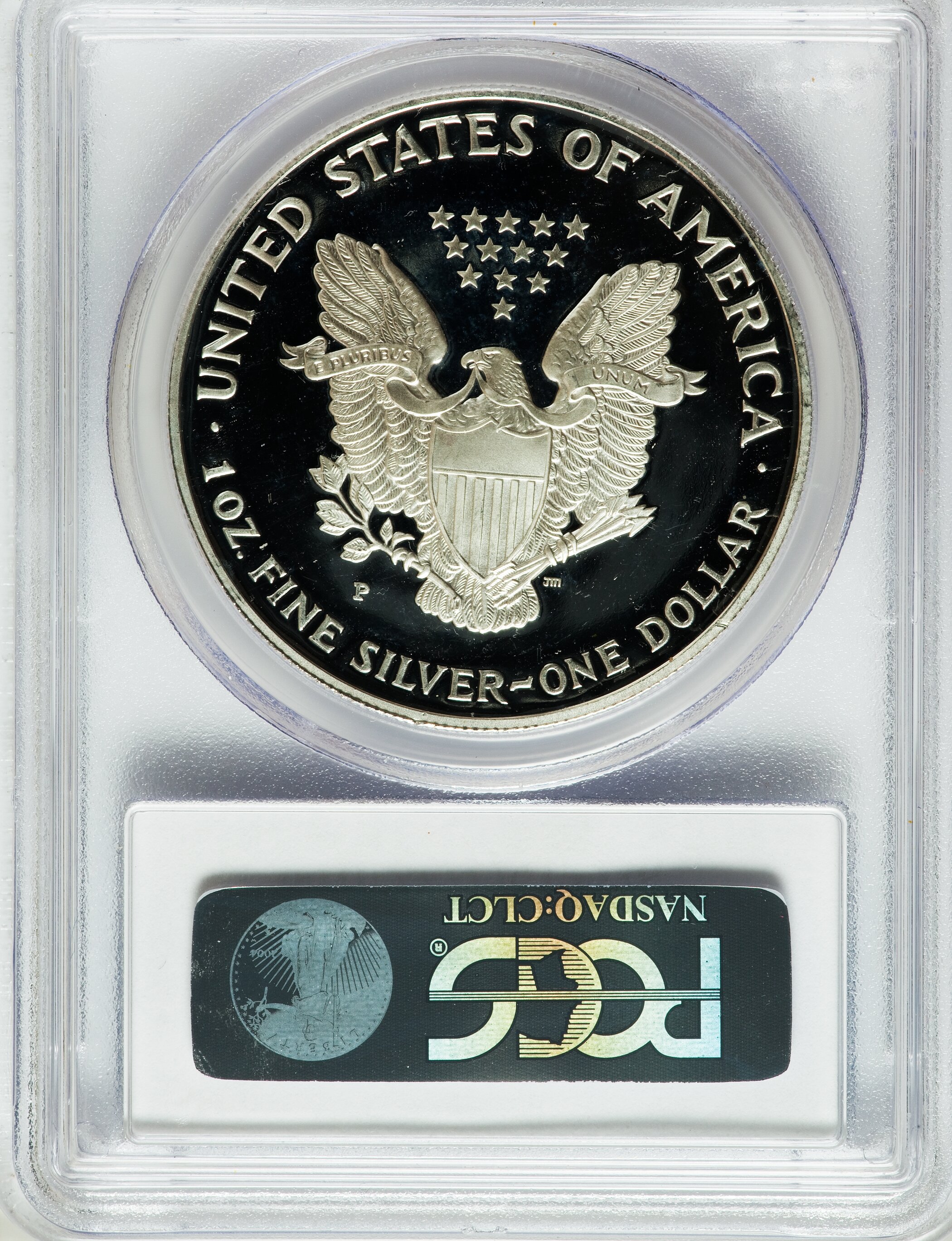 1996-P $1  Silver Eagle PR DCAM PR65 DCAM CAC thumbnail 2