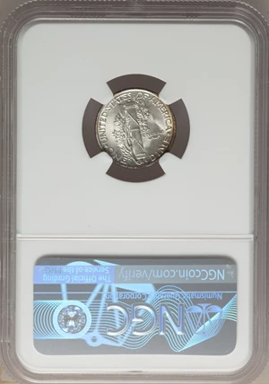 image for: 1941 10C MS68★ NGC. NGC Census: (3/0). PCGS Population: (8/0). MS68. Mintage 175,106,557....