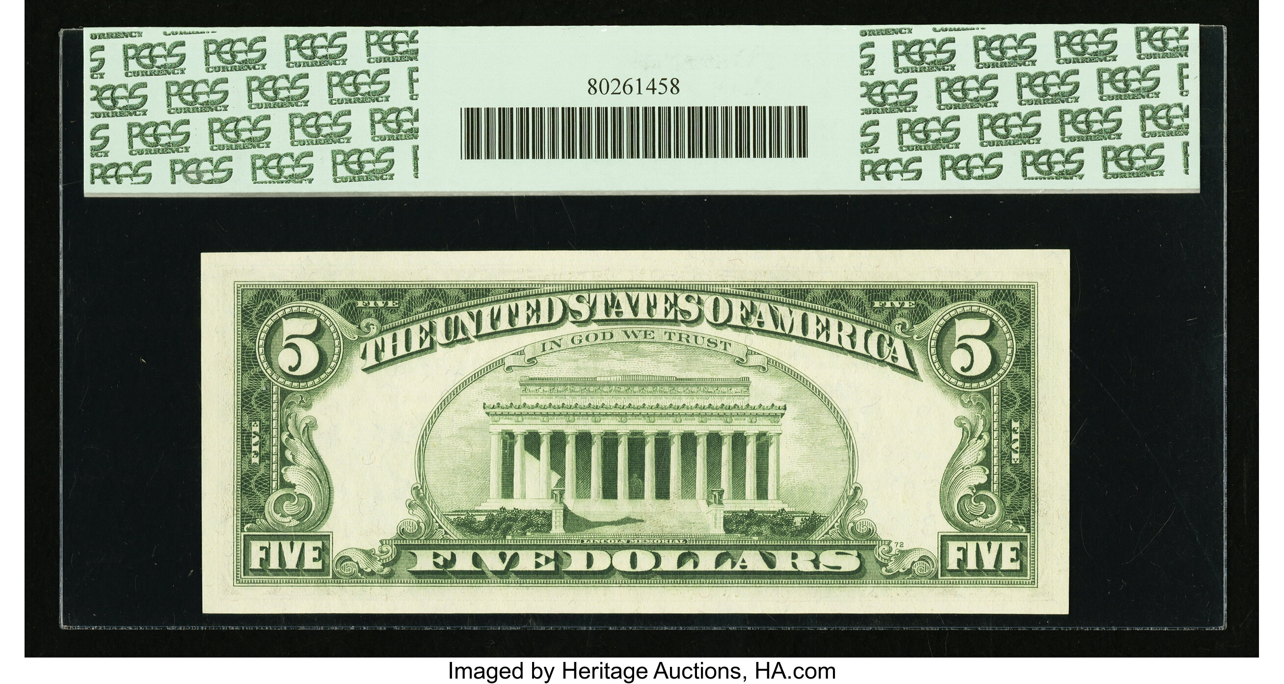image for: Fr. 1969-F* $5 1969 Federal Reserve Note. PCGS Gem New 66PPQ....
