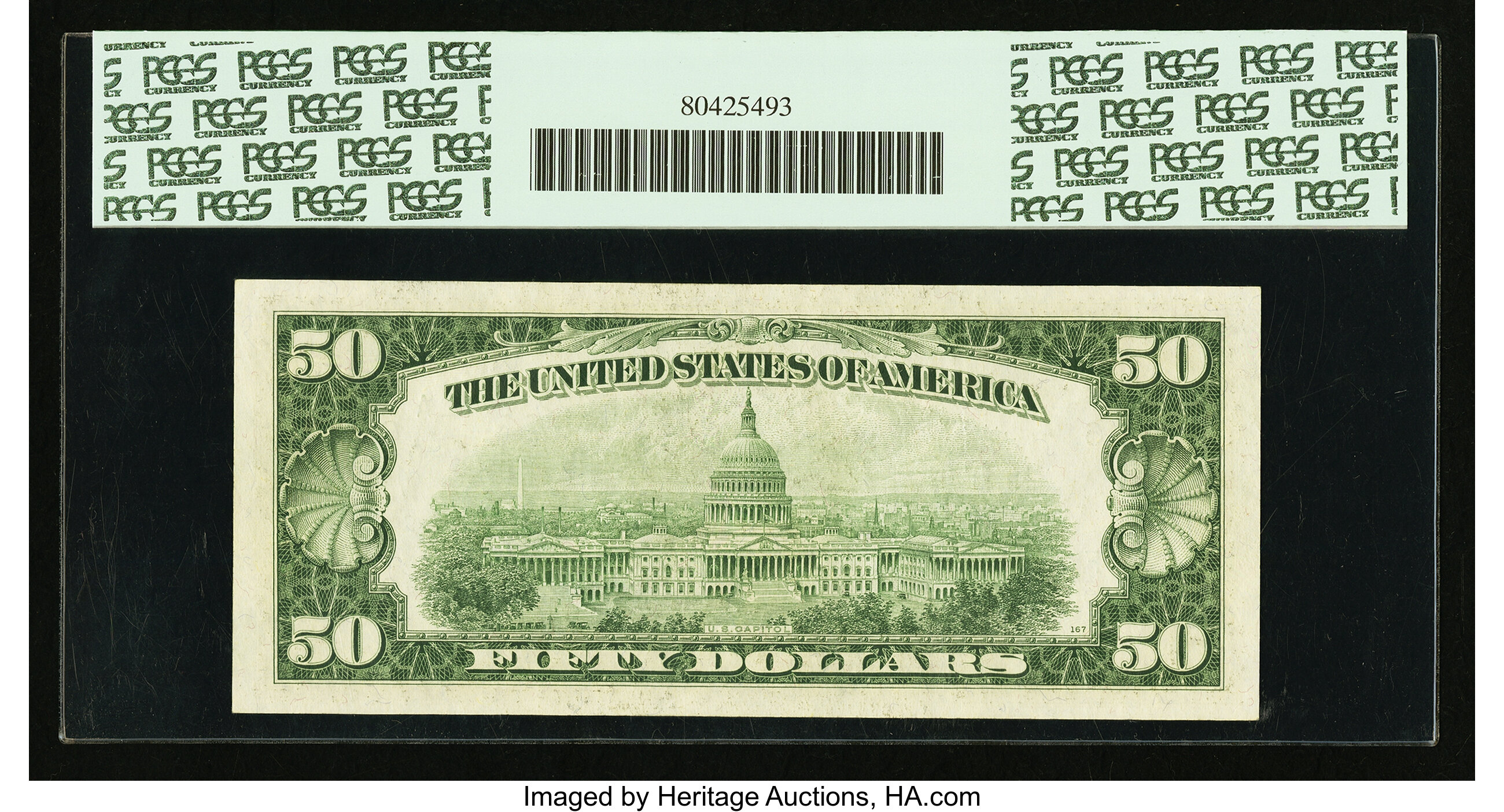 image for: Fr. 2111-F $50 1950D Federal Reserve Note. PCGS Gem New 65PPQ....