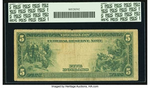image for: Fr. 886 $5 1914 Federal Reserve Note. PCGS Very Good 10....