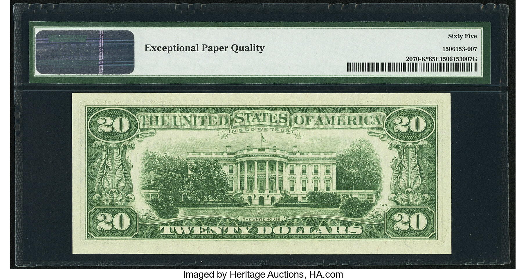 image for: Fr. 2070-K* $20 1969C Federal Reserve Note. PMG Gem Uncirculated 65 EPQ....