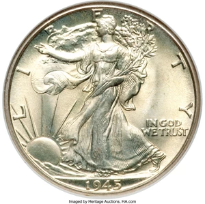image for: 1945-D 50C MS68 NGC....